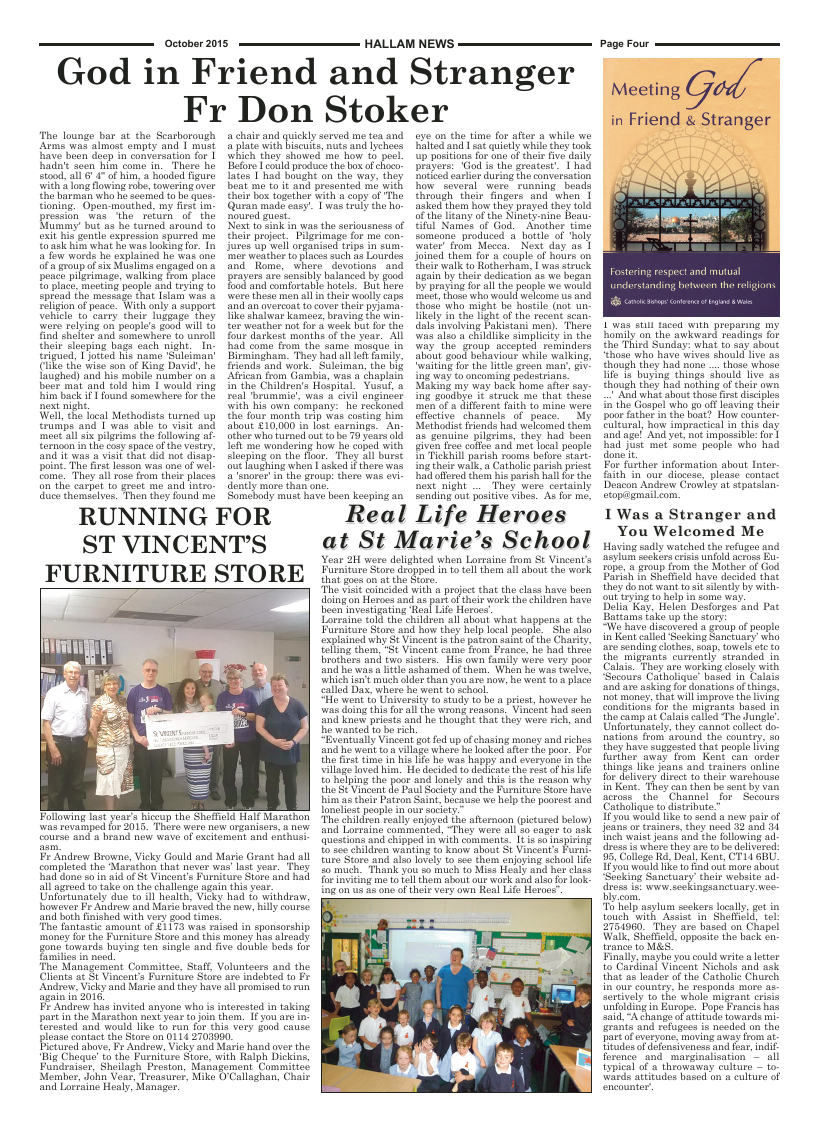 Oct 2015 edition of the Hallam News