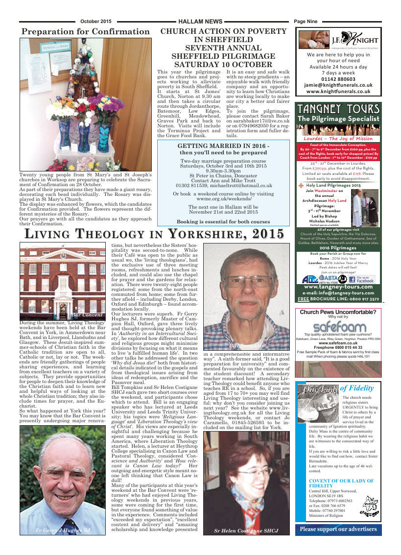 Oct 2015 edition of the Hallam News