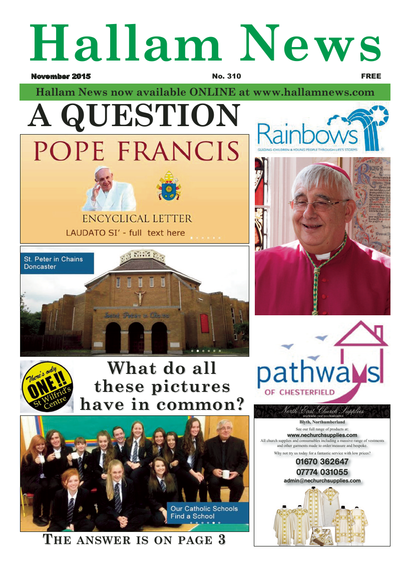 Nov 2015 edition of the Hallam News