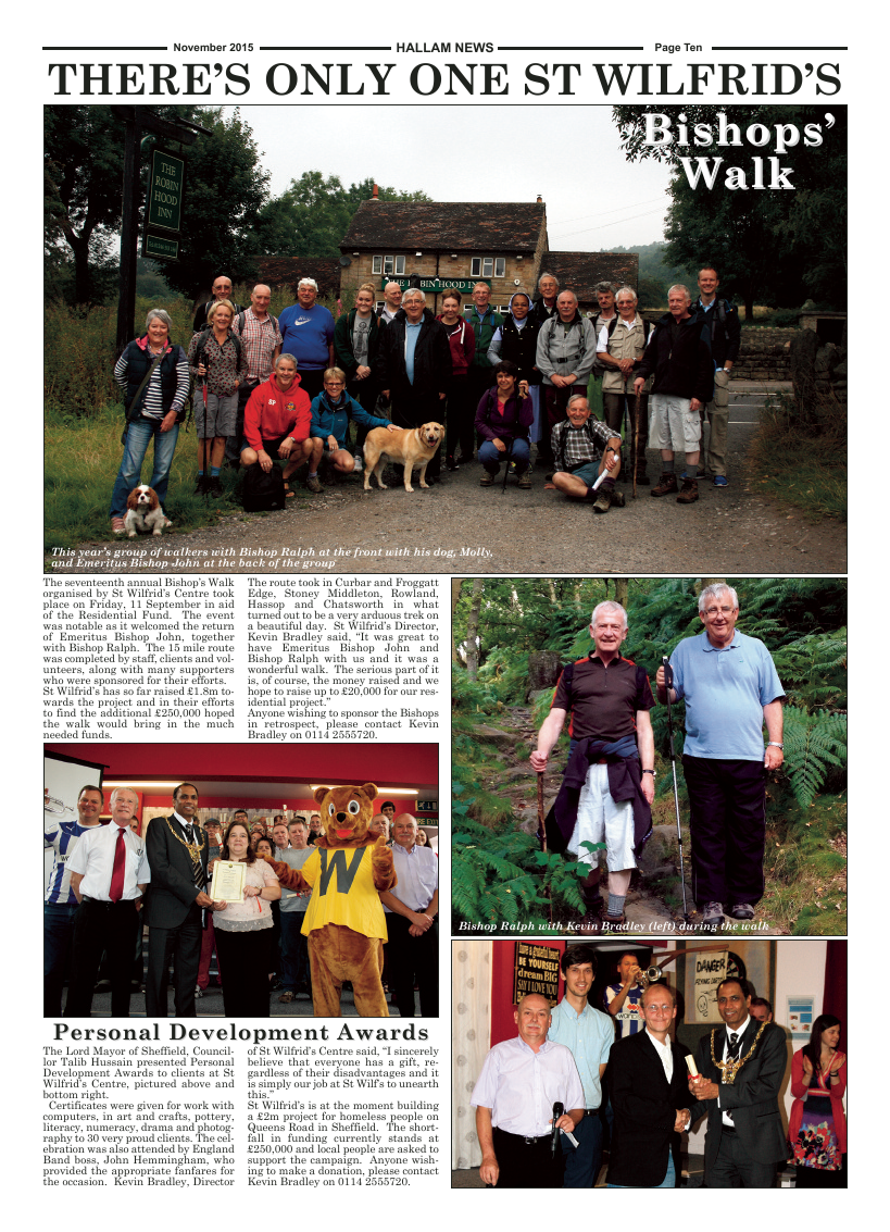 Nov 2015 edition of the Hallam News