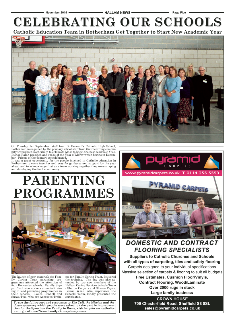 Nov 2015 edition of the Hallam News