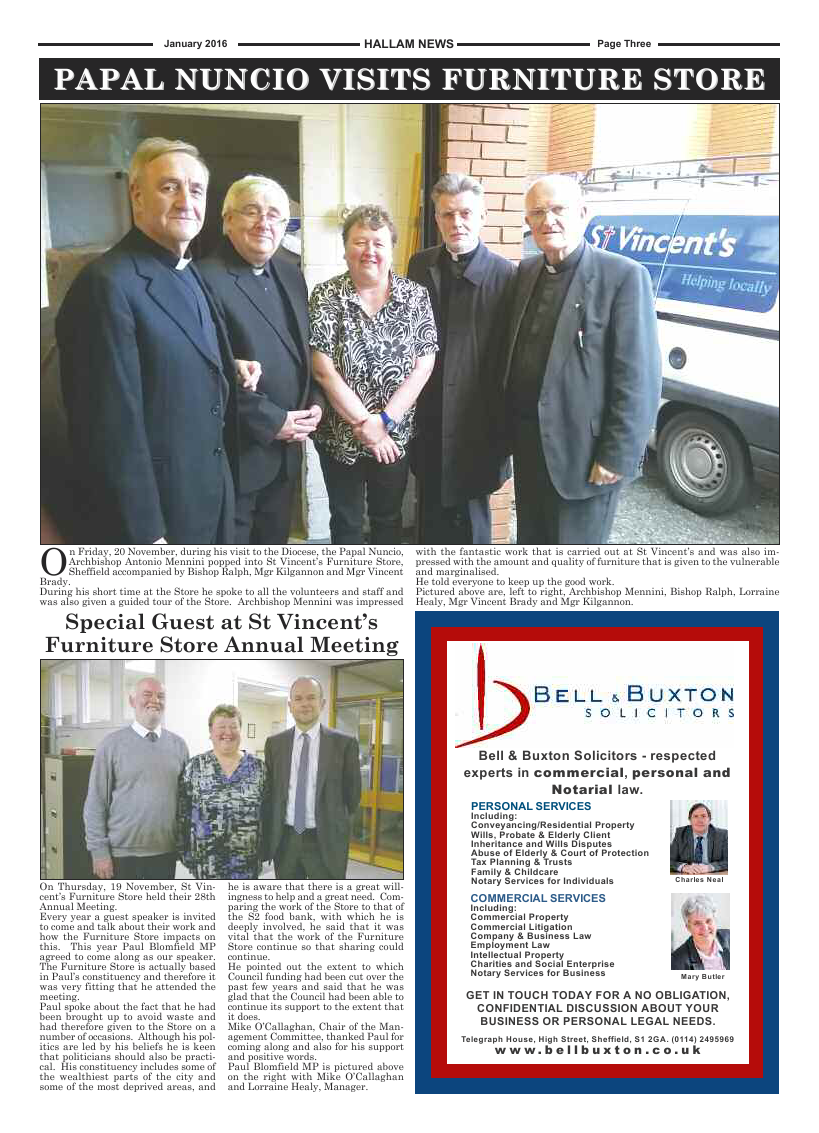 Jan 2016 edition of the Hallam News - Page 