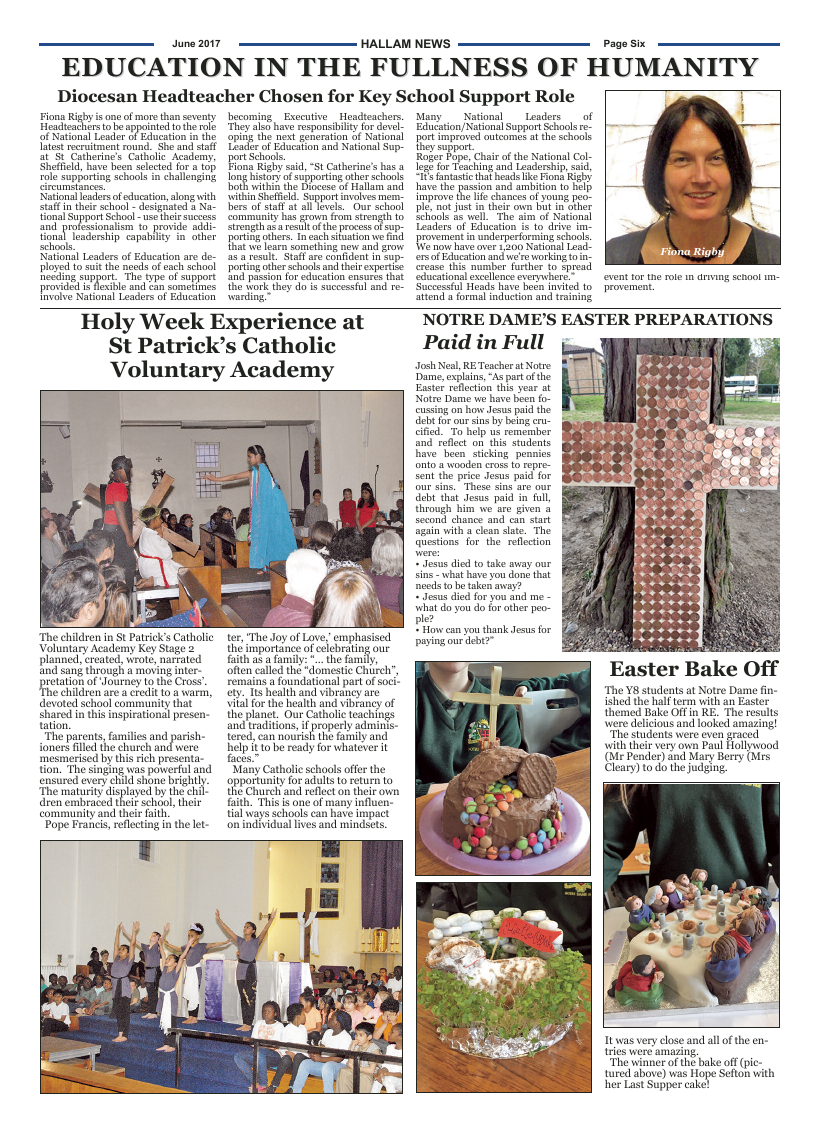 Jun 2017 edition of the Hallam News - Page 