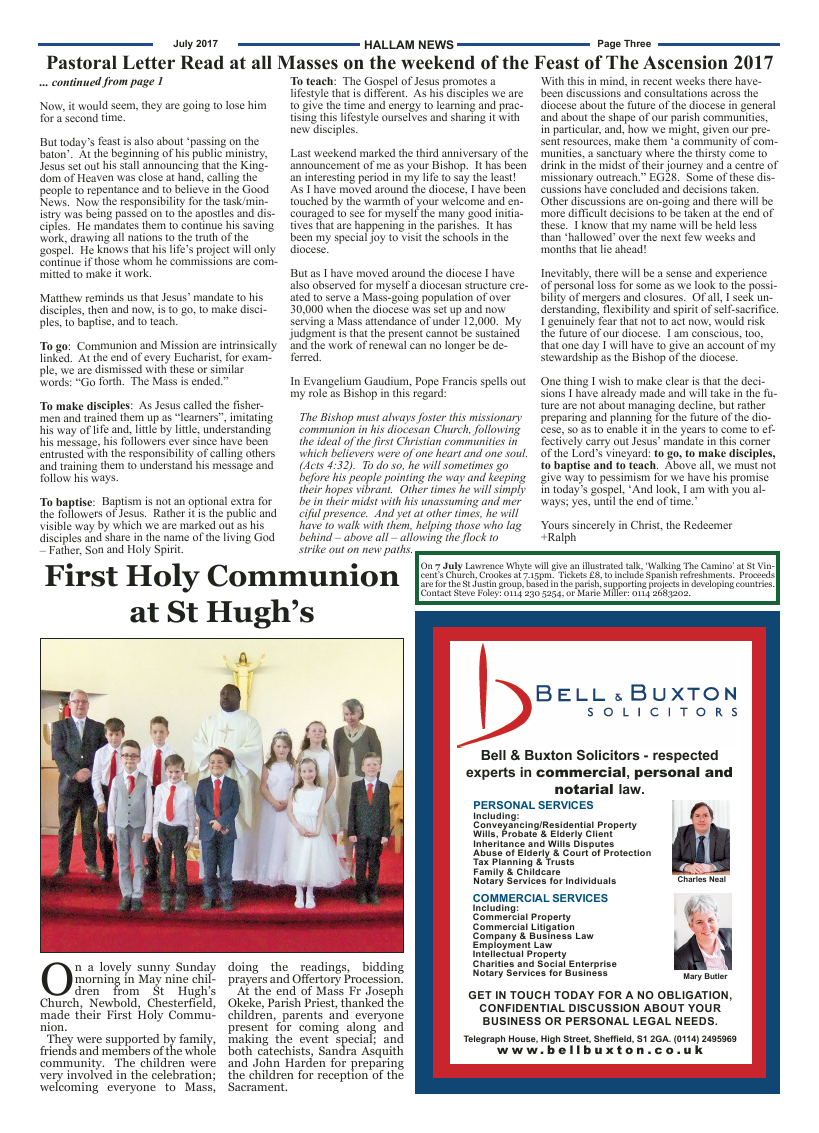 Jul 2017 edition of the Hallam News - Page 