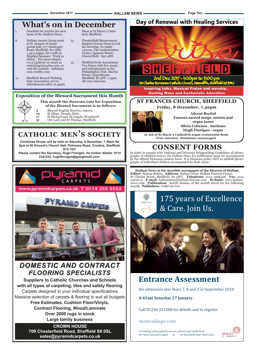 Dec 2017 edition of the Hallam News - Page 