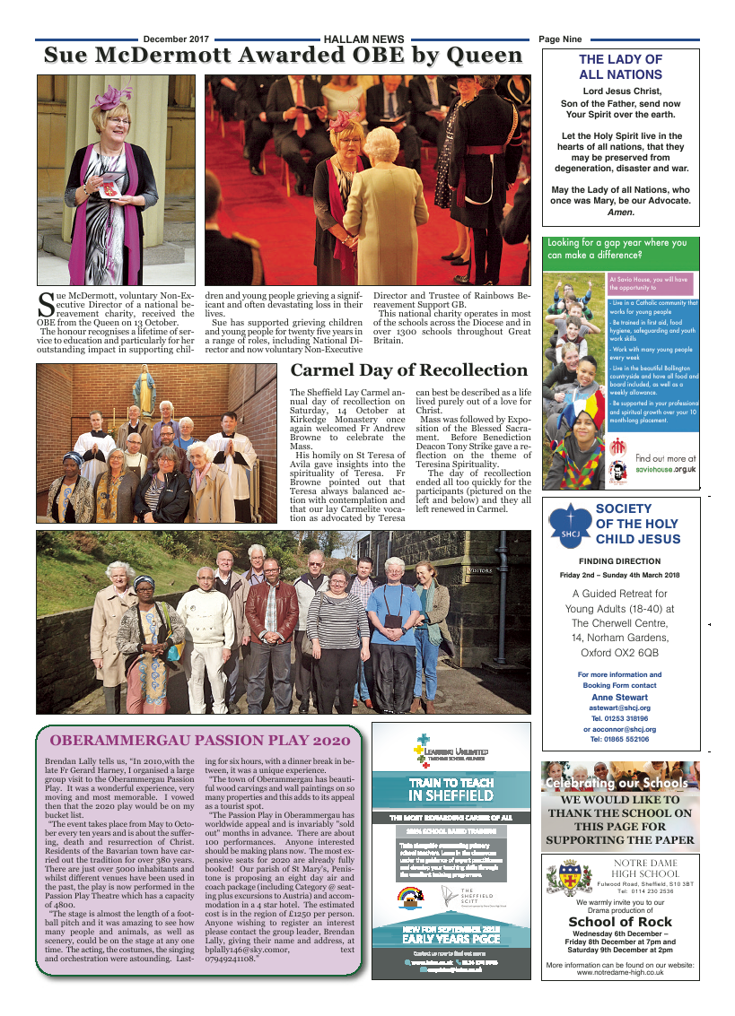 Dec 2017 edition of the Hallam News - Page 