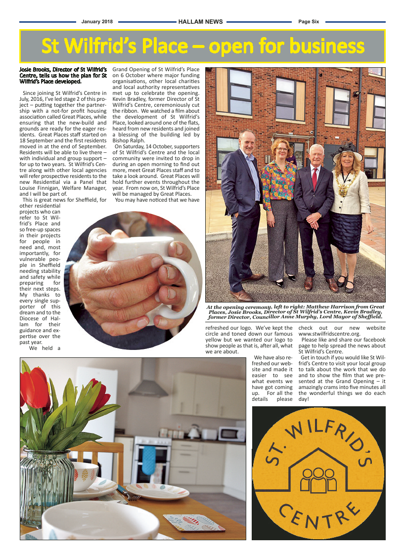 Jan 2018 edition of the Hallam News - Page 