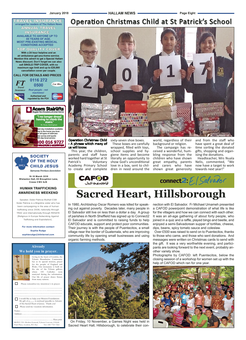 Jan 2018 edition of the Hallam News - Page 