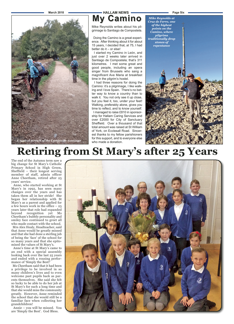 Mar 2018 edition of the Hallam News - Page 