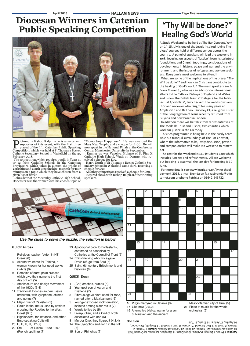 Apr 2018 edition of the Hallam News - Page 