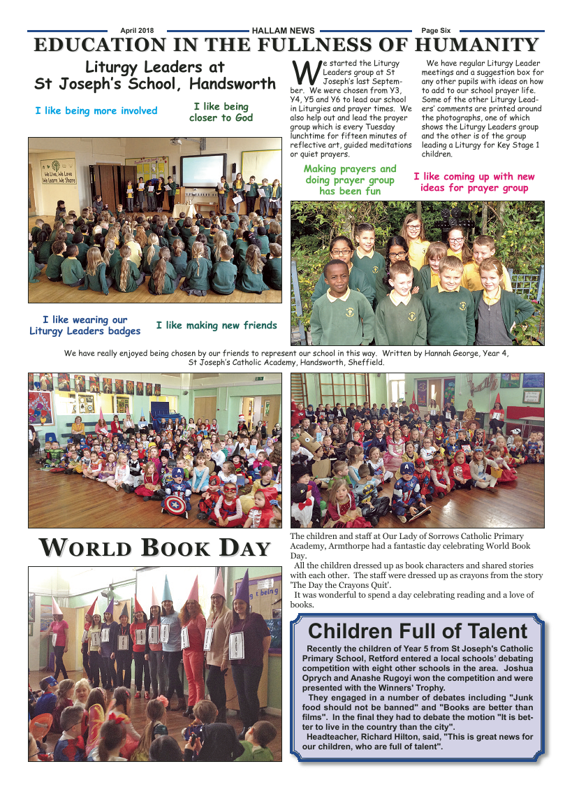 Apr 2018 edition of the Hallam News - Page 