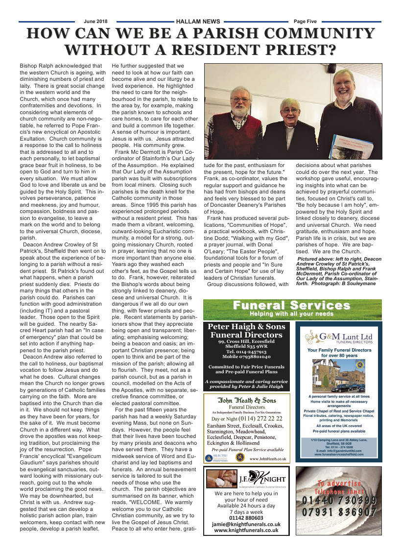 Jun 2018 edition of the Hallam News - Page 