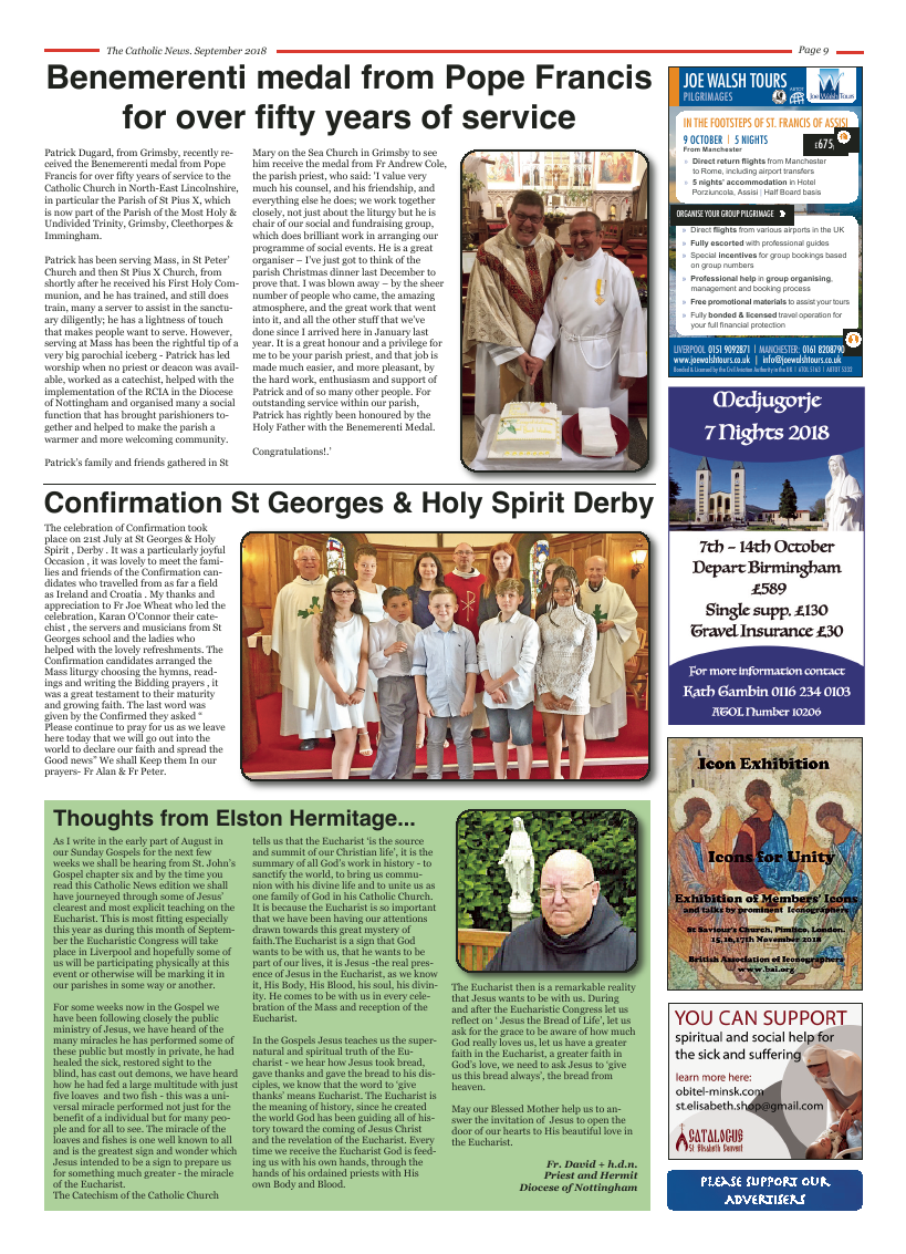 Sept 2018 edition of the Nottingham Catholic News - Page 