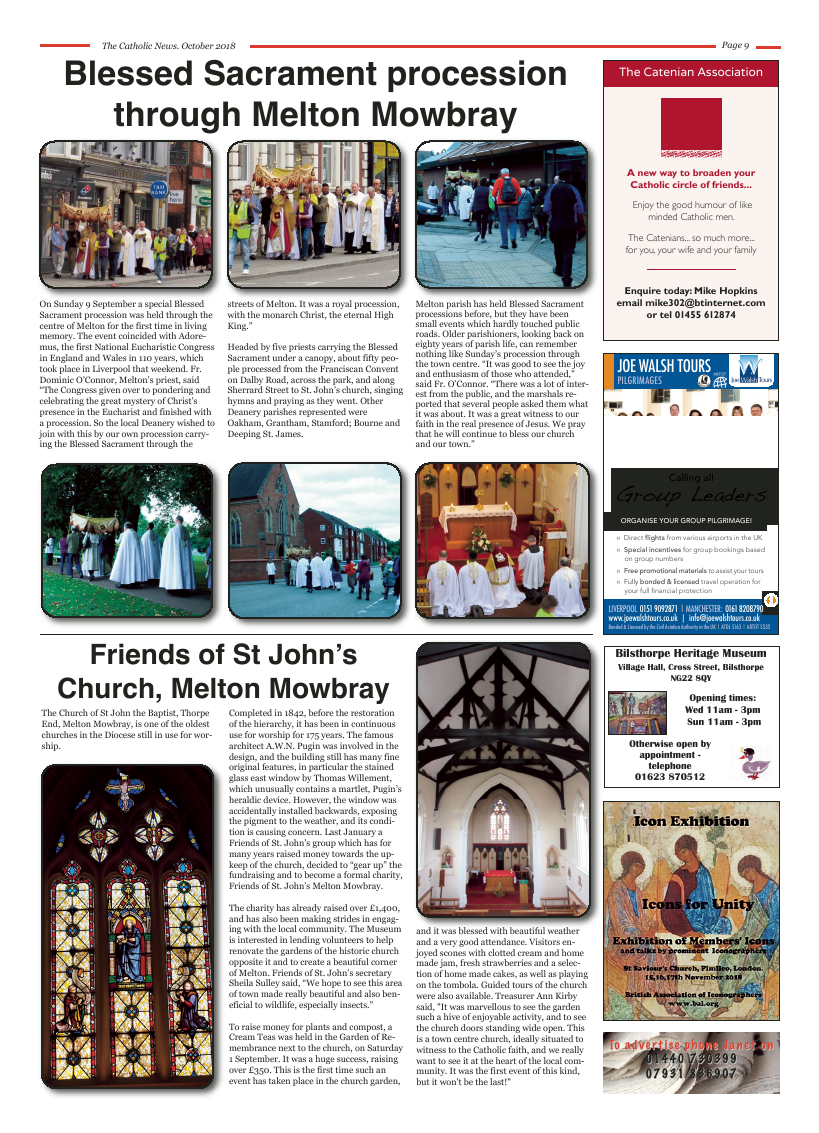 Oct 2018 edition of the Nottingham Catholic News - Page 