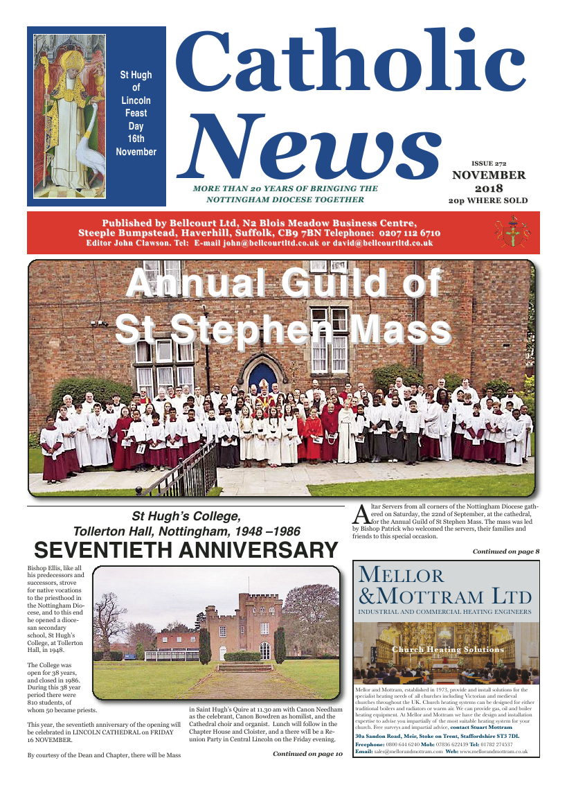 Nov 2018 edition of the Nottingham Catholic News - Page 