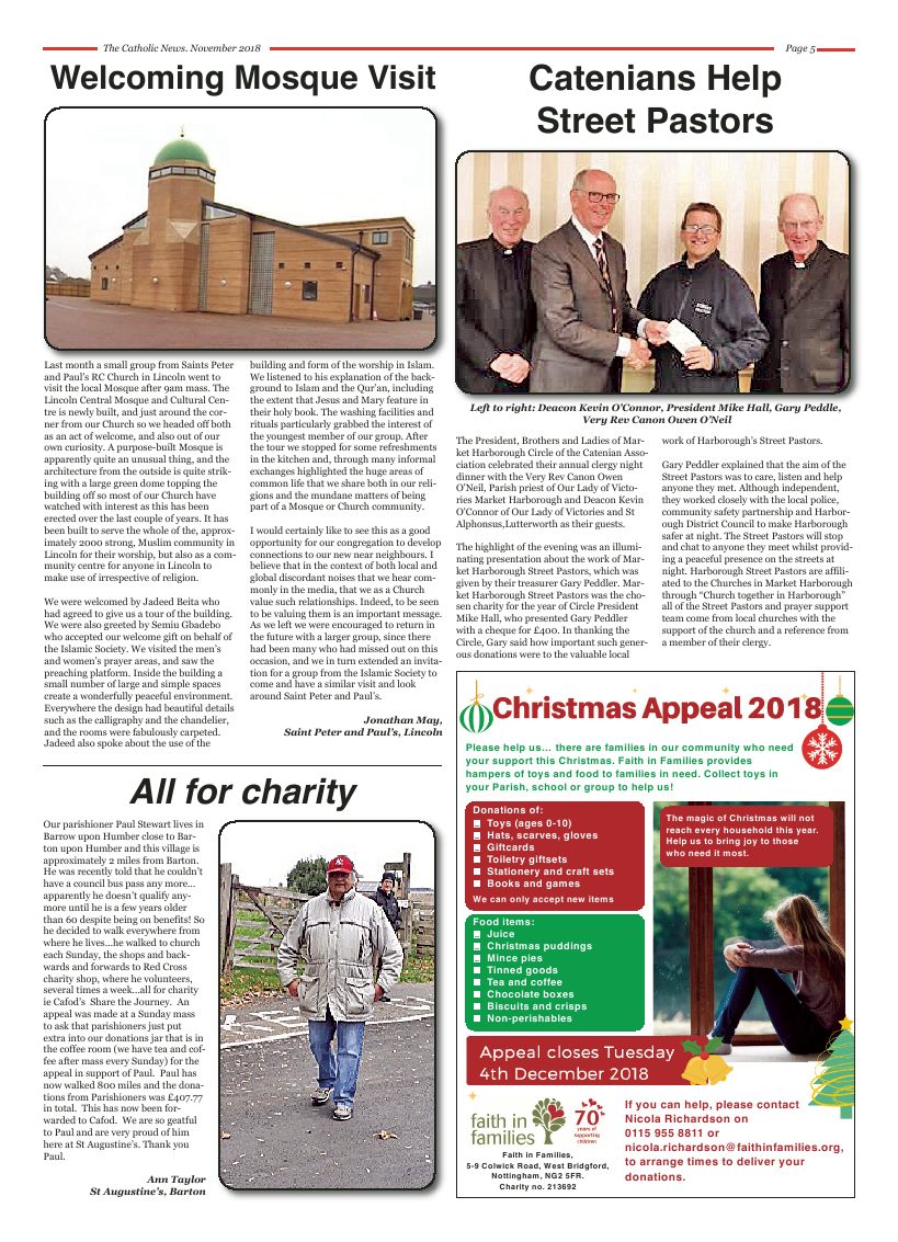 Nov 2018 edition of the Nottingham Catholic News - Page 