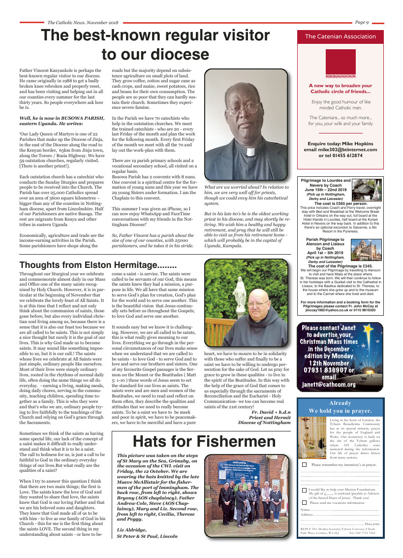 Nov 2018 edition of the Nottingham Catholic News - Page 