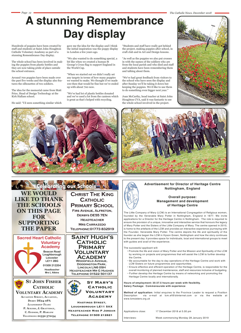 Dec 2018 edition of the Nottingham Catholic News - Page 