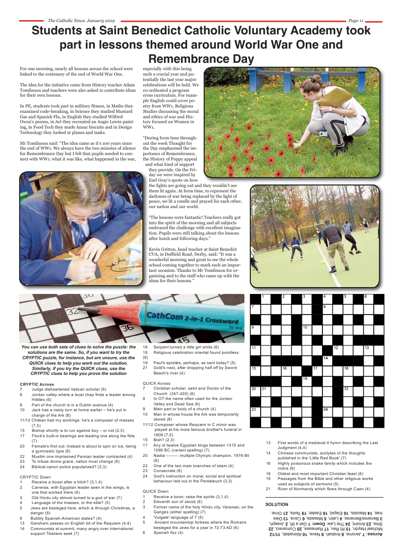 Jan 2019 edition of the Nottingham Catholic News - Page 