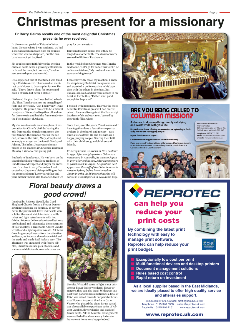 Jan 2019 edition of the Nottingham Catholic News - Page 