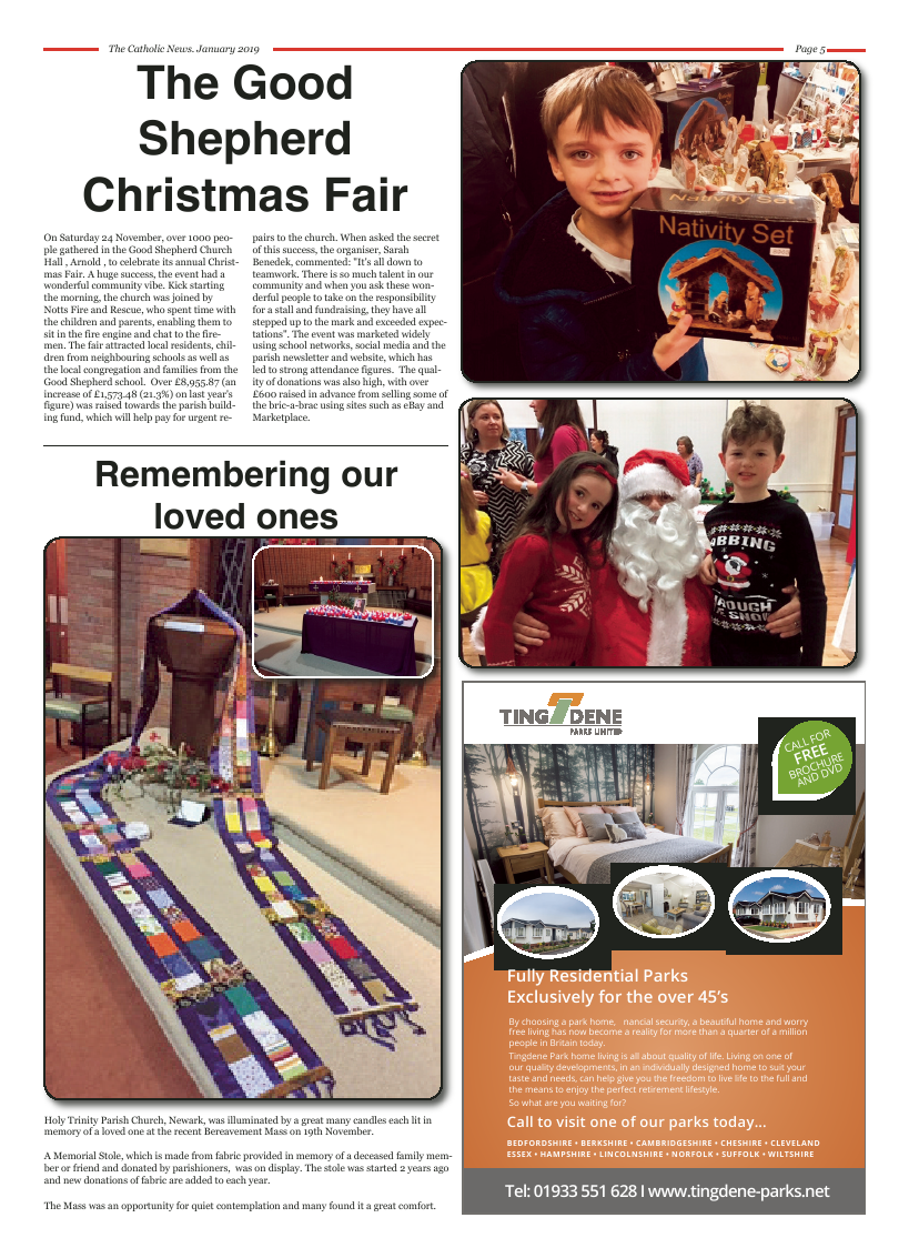 Jan 2019 edition of the Nottingham Catholic News - Page 