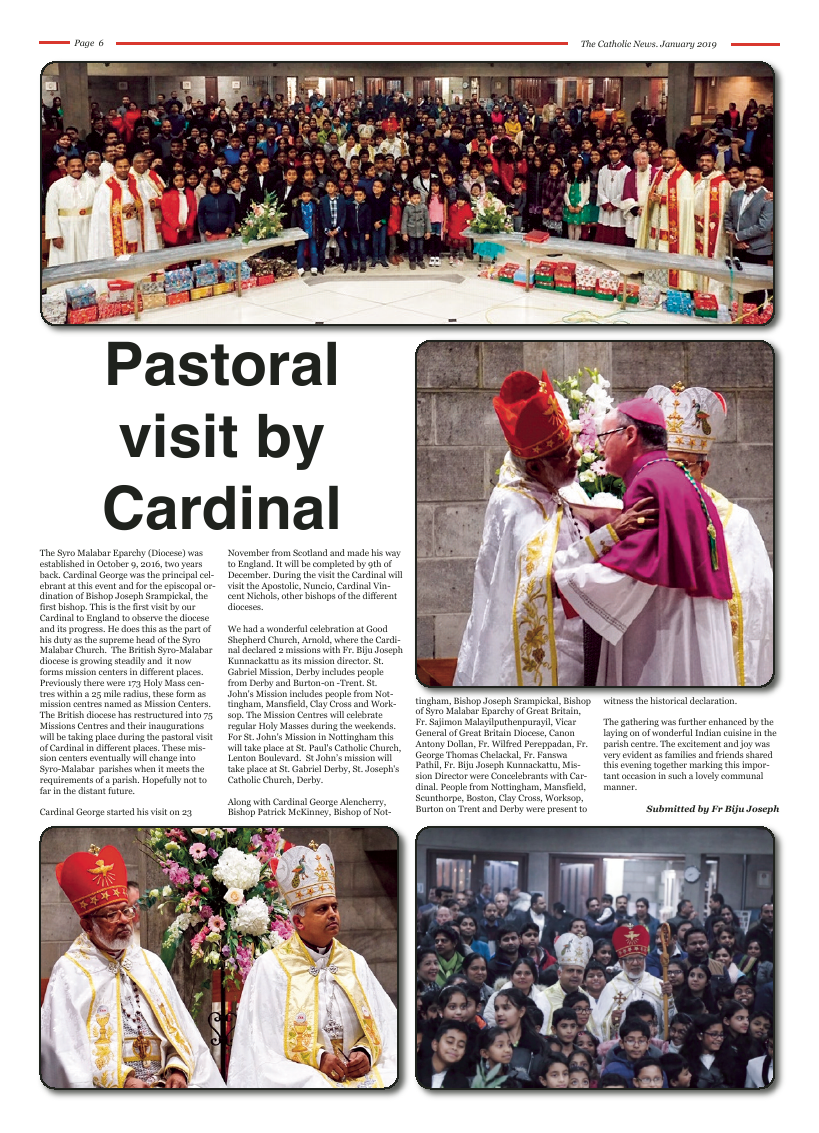 Jan 2019 edition of the Nottingham Catholic News - Page 