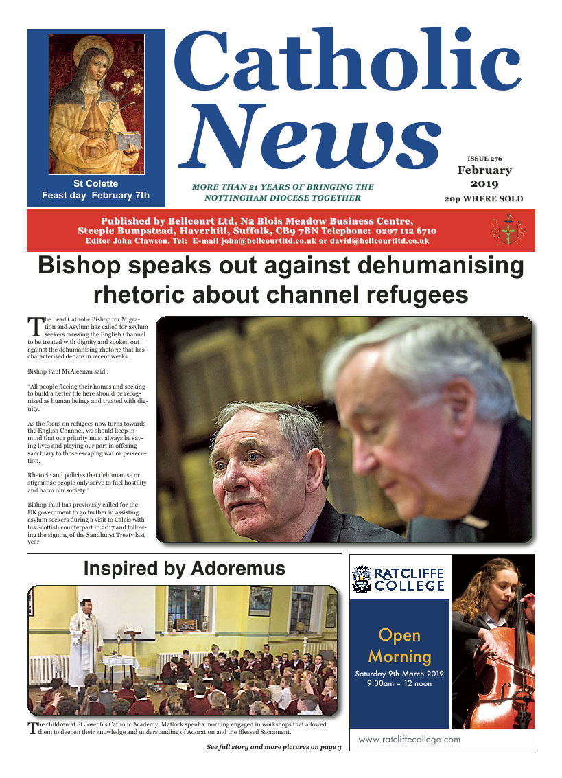 Feb 2019 edition of the Nottingham Catholic News - Page 