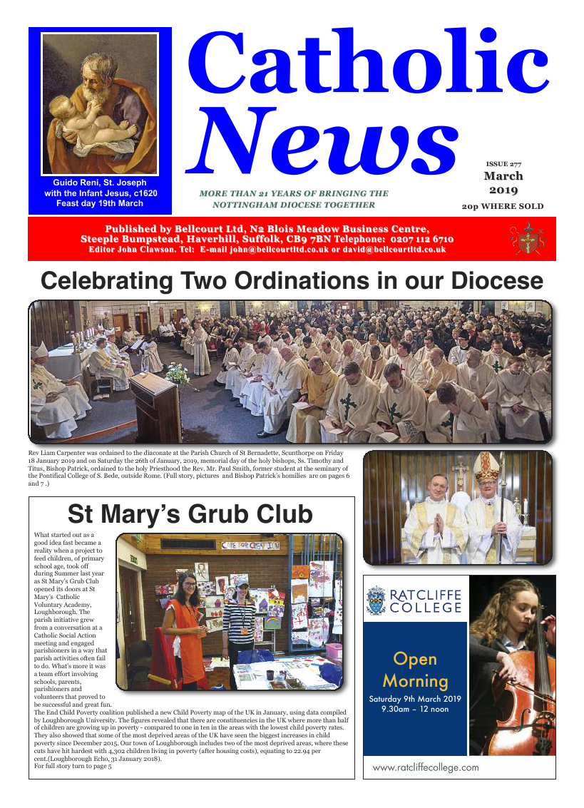 Mar 2019 edition of the Nottingham Catholic News - Page 