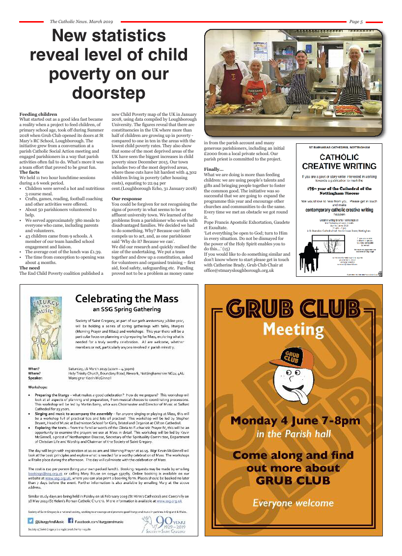 Mar 2019 edition of the Nottingham Catholic News - Page 