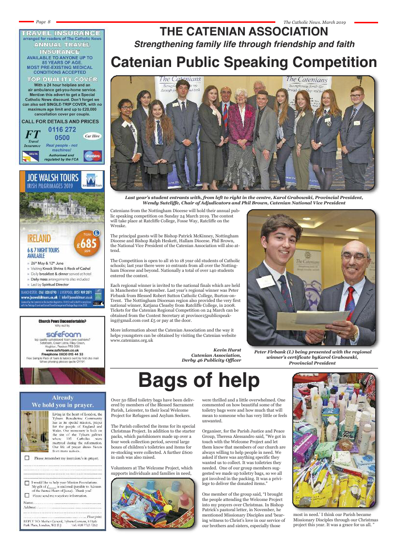 Mar 2019 edition of the Nottingham Catholic News - Page 