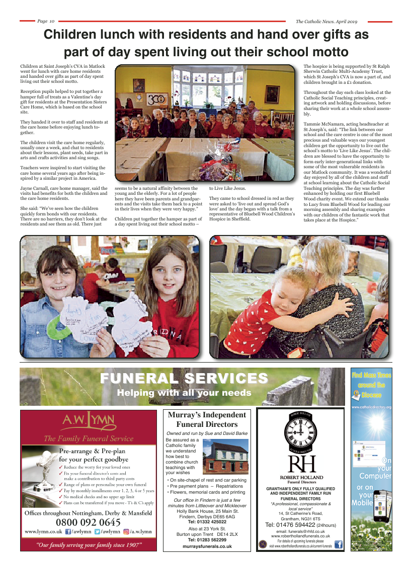 Apr 2019 edition of the Nottingham Catholic News - Page 