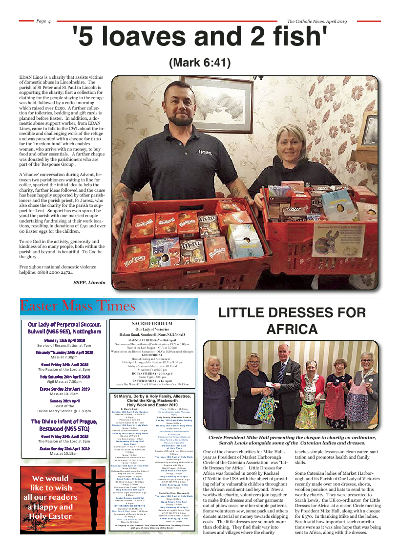 Apr 2019 edition of the Nottingham Catholic News - Page 