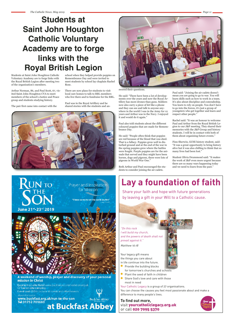 May 2019 edition of the Nottingham Catholic News - Page 