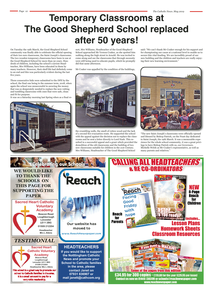 May 2019 edition of the Nottingham Catholic News - Page 