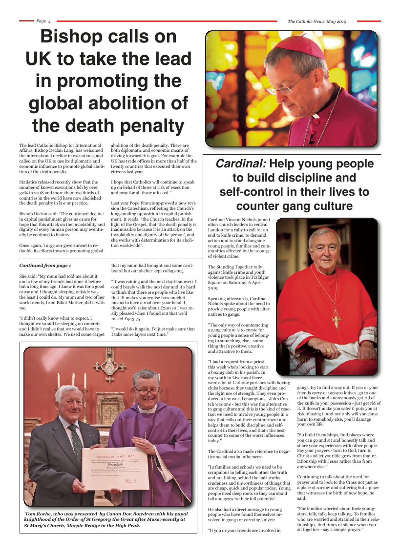 May 2019 edition of the Nottingham Catholic News - Page 