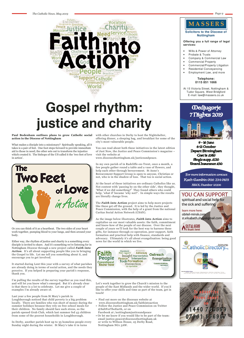 May 2019 edition of the Nottingham Catholic News - Page 