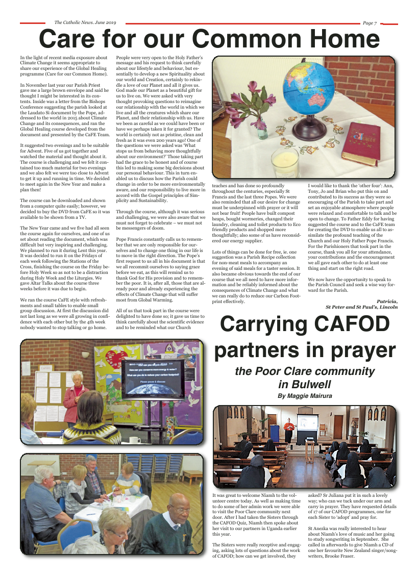 Jun 2019 edition of the Nottingham Catholic News - Page 