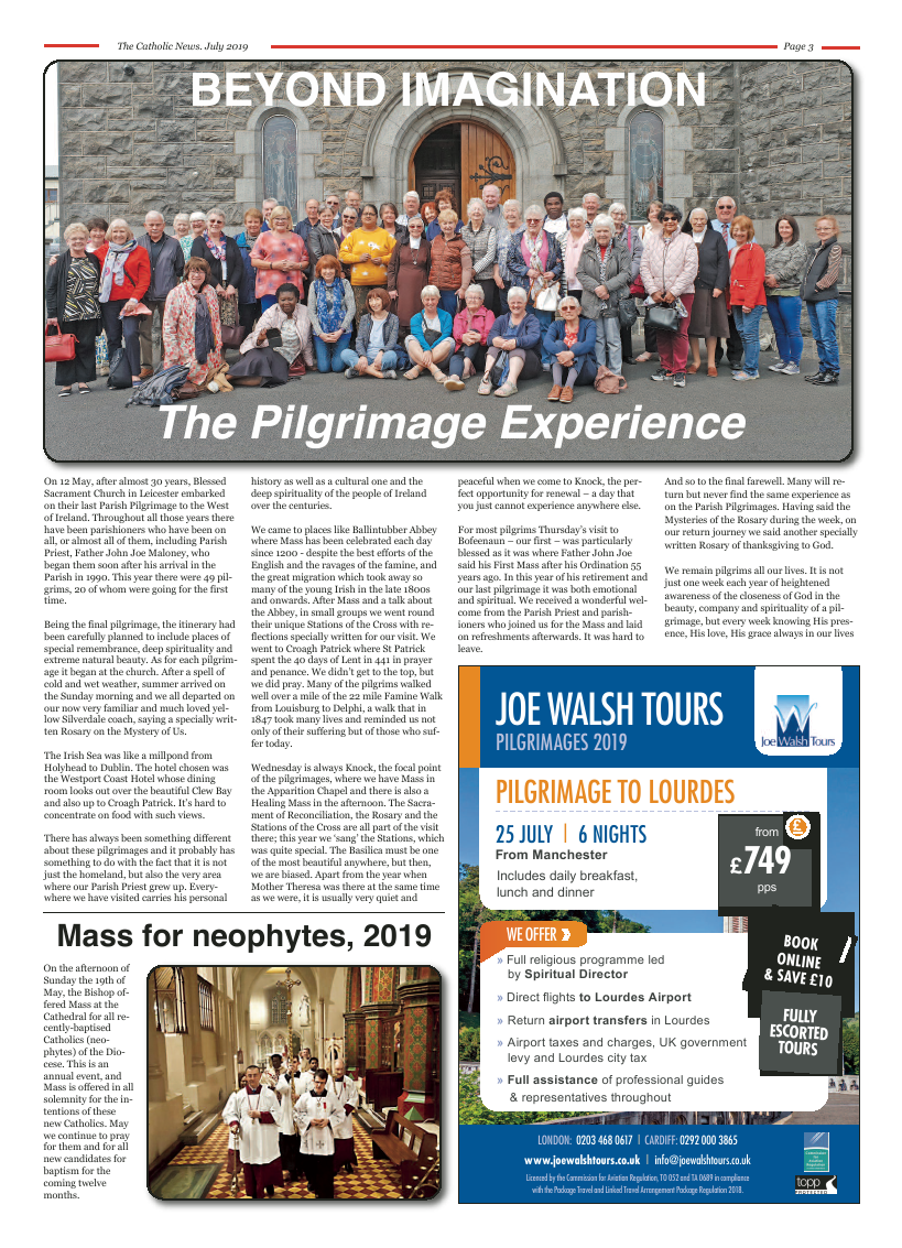 Jul 2019 edition of the Nottingham Catholic News - Page 