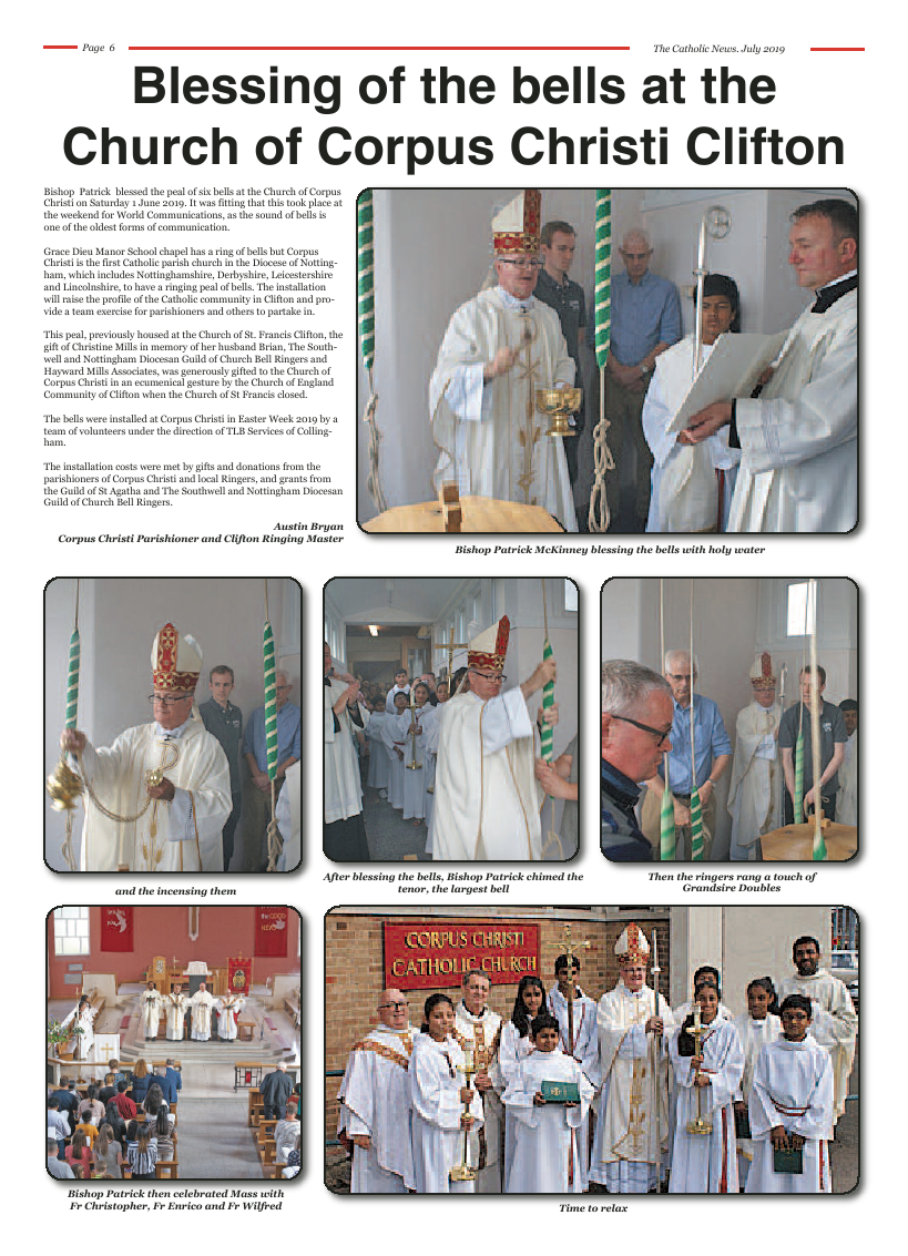 Jul 2019 edition of the Nottingham Catholic News - Page 