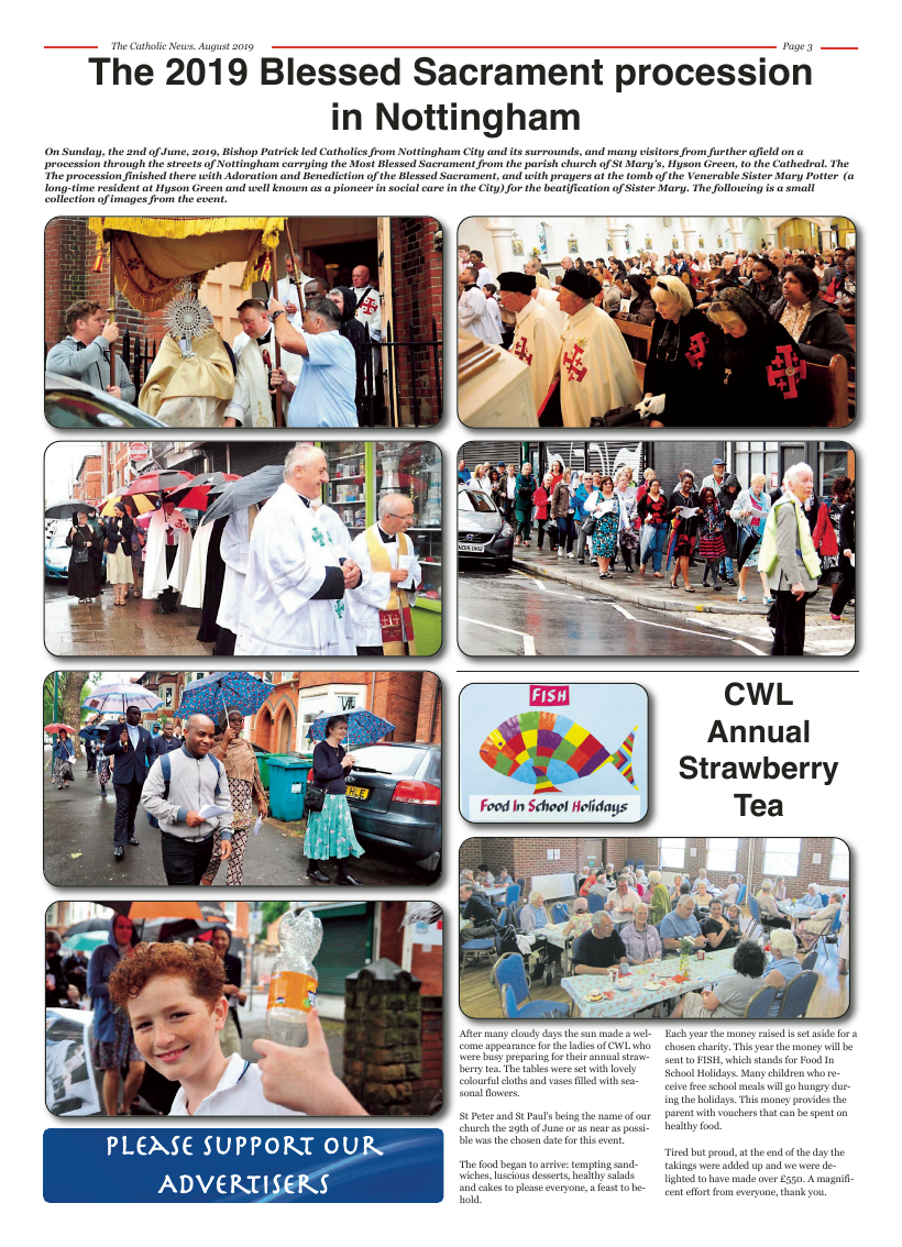 Aug 2019 edition of the Nottingham Catholic News - Page 