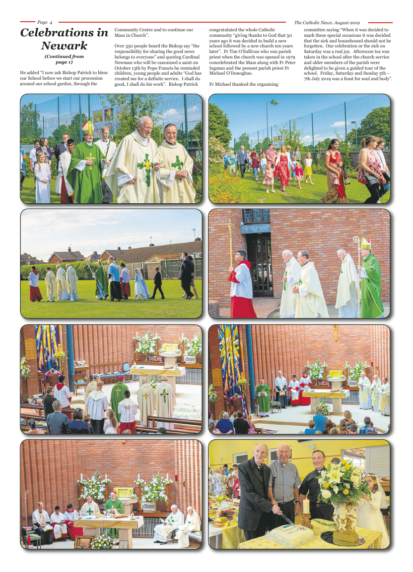 Aug 2019 edition of the Nottingham Catholic News - Page 