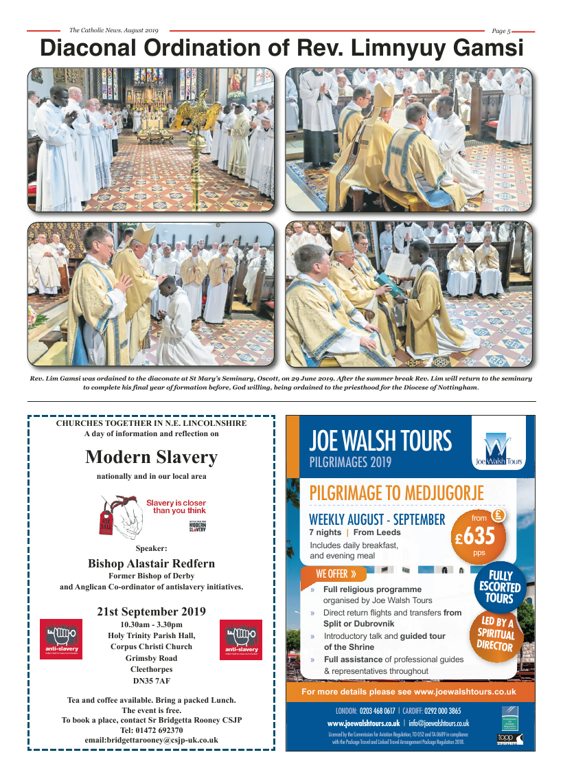 Aug 2019 edition of the Nottingham Catholic News - Page 