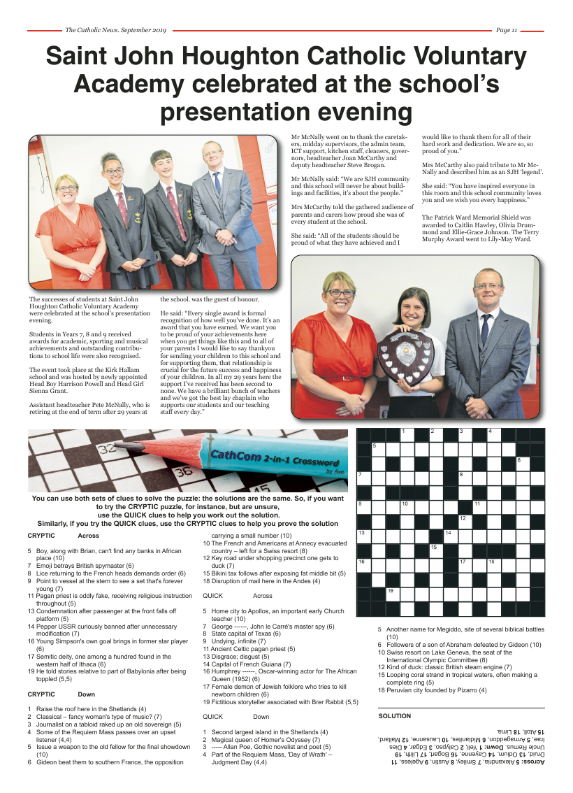 Sept 2019 edition of the Nottingham Catholic News - Page 