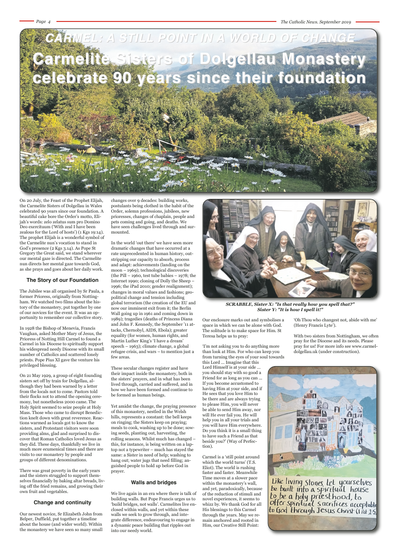 Sept 2019 edition of the Nottingham Catholic News - Page 