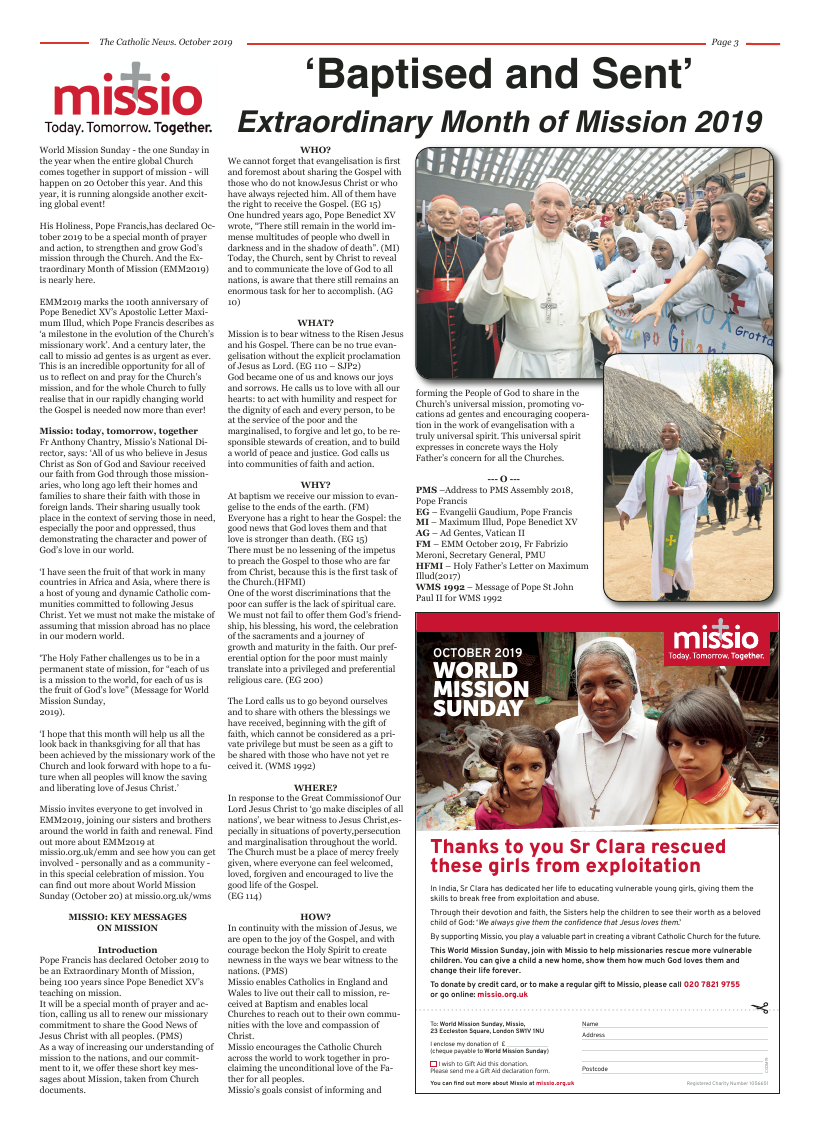 Oct 2019 edition of the Nottingham Catholic News - Page 