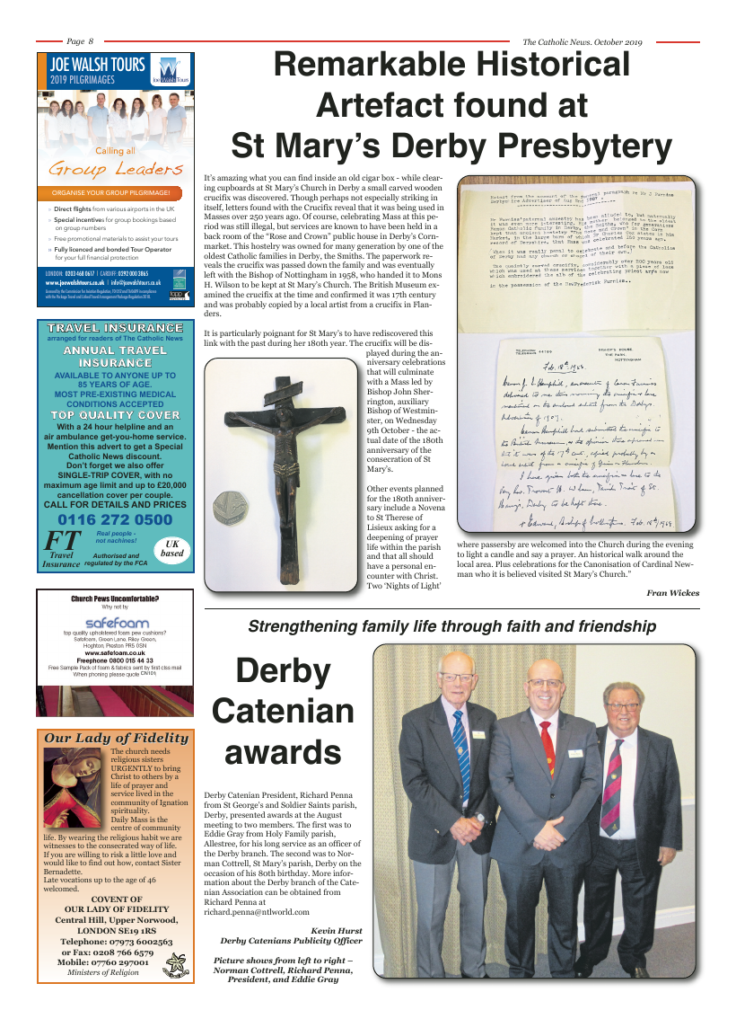 Oct 2019 edition of the Nottingham Catholic News - Page 