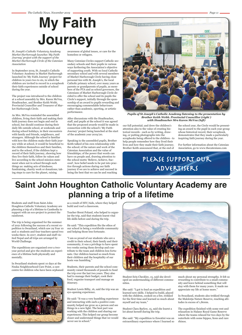 Nov 2019 edition of the Nottingham Catholic News - Page 