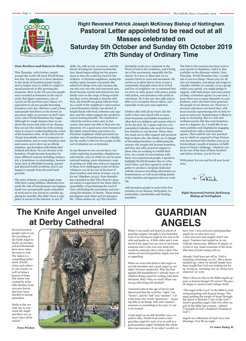 Nov 2019 edition of the Nottingham Catholic News - Page 