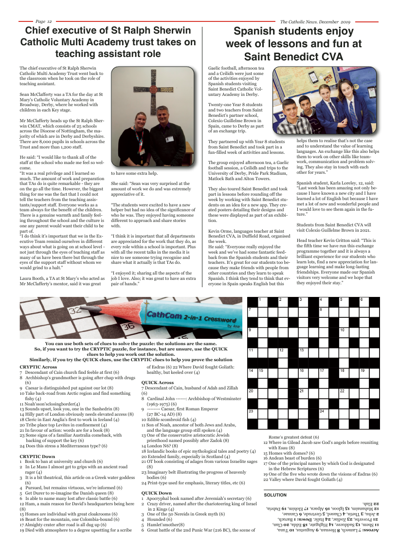 Dec 2019 edition of the Nottingham Catholic News - Page 