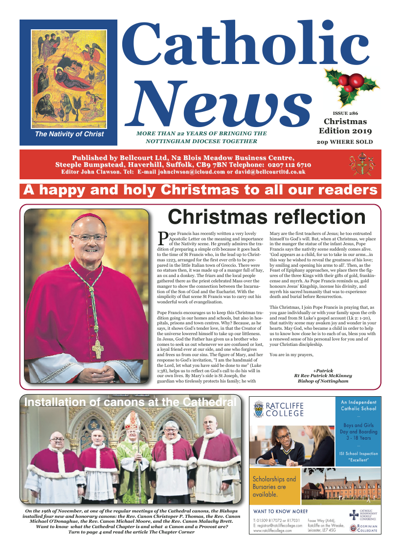 Jan 2020 edition of the Nottingham Catholic News